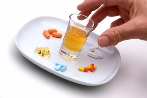 Remove the tablet and alcohol after the gallbladder