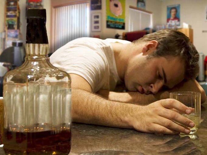 How to stop drinking when a man drinks alcohol